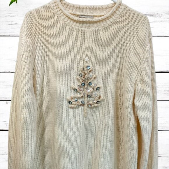 Coldwater Creek Women's Knitted Christmas Sweater Size XL - Picture 2 of 11